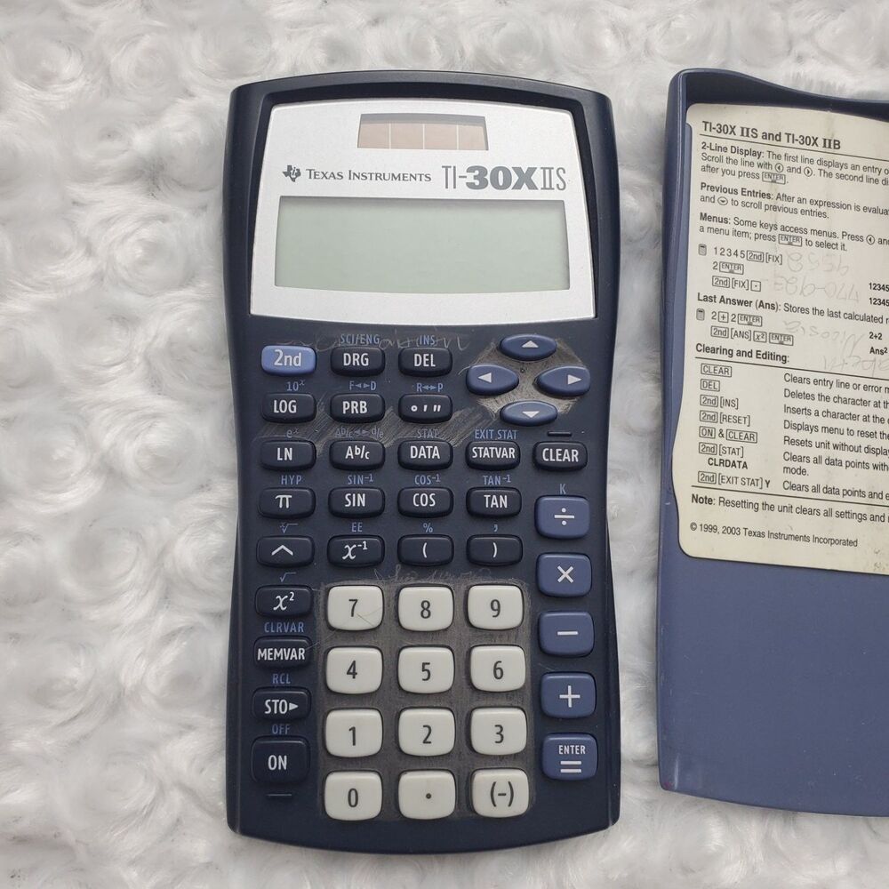 Texas Instruments TI-30XIIS Scientific Calculator Blue 2-Line Display - Picture 8 of 9